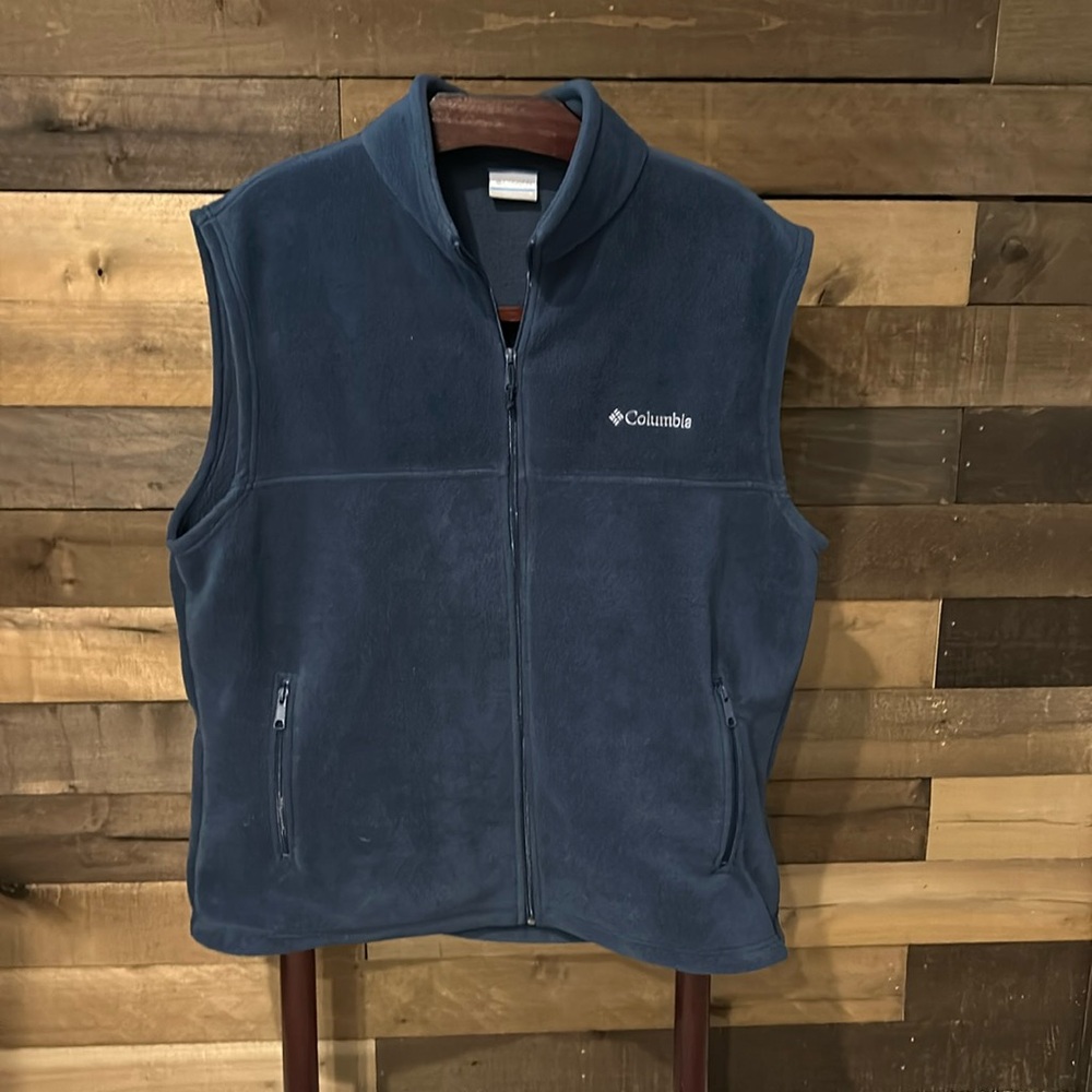 Columbia Men's Dark Blue Fleece Vest Size XL